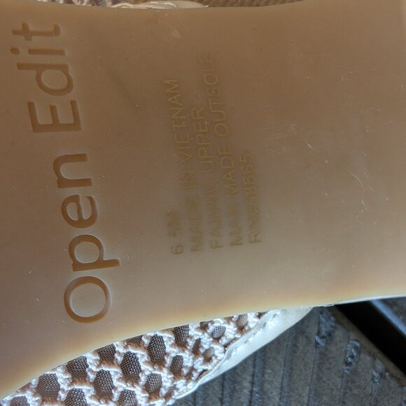 Open Edit Mesh Summer Block Heel Open Toe Sandals Size 6.5 NWOB - Picture 6 of 6